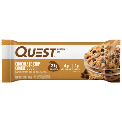 QUEST CHOCOLATE CHIP COOKIE DOUGH PROTEIN BAR (60g)