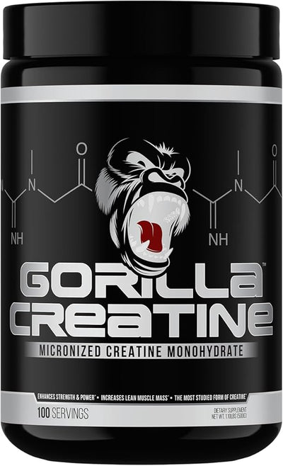 Gorilla Creatine — Micronized Creatine Monohydrate (100 Servings)