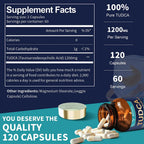 Totaria TUDCA Supplement 1200mg | 120 Capsules
