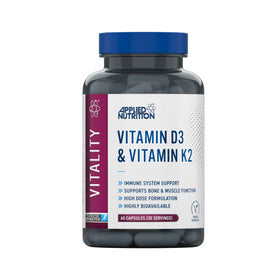 Applied Nutrition Vitamin D3 & K2 | 60 Capsules