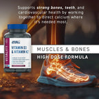 Applied Nutrition Vitamin D3 & K2 | 60 Capsules