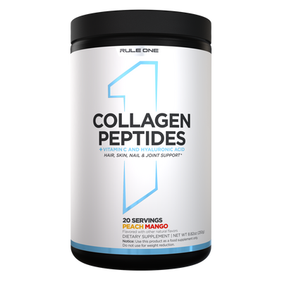 Rule One R1 Collagen Peptides Peach Mango 20 Servings