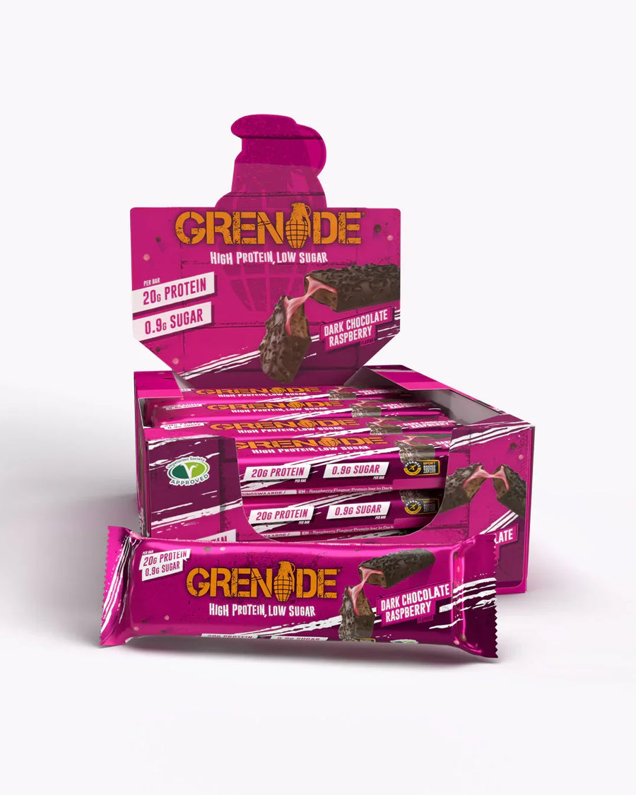 Grenade Dark Chocolate Raspberry Protein Bar | 60g