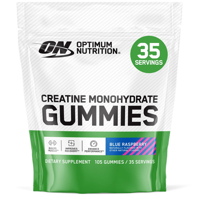 Optimum Nutrition Creatine Monohydrate Gummies (105 Gummies / 35 Servings)