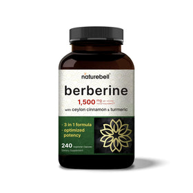 NatureBell Berberine Supplement 1500mg, 240 Veggie Capsules