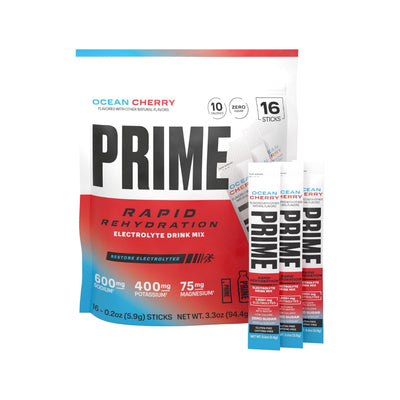 Prime Rapid Rehydration Electrolyte Powder Sticks | 16 Sticks