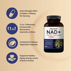 NatureBell NAD+ 1,500mg Per Serving, 240 Veggie Capsules