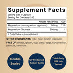 NatureBell Magnesium Glycinate 500mg , 240 Capsules