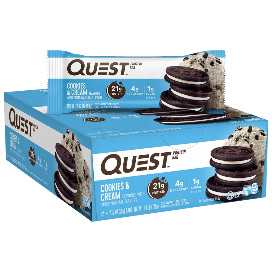 QUEST Cookies & Cream Protein Bar (60g)