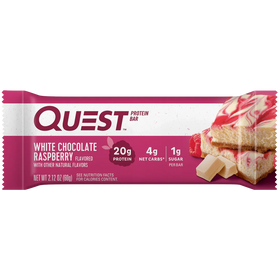 QUEST WHITE CHOCOLATE RASPBERRY PROTEIN BAR (60g)