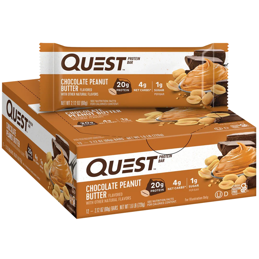 QUEST Chocolate Peanut Butter Protein Bar (60g)