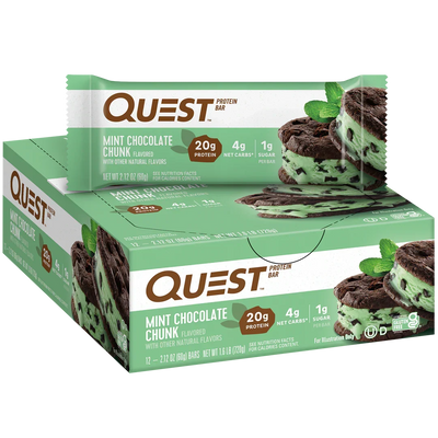 QUEST Mint Chocolate Chunk Protein Bar | 60g