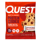 QUEST PEANUT BUTTER CHOCOLATE CHIP PROTEIN COOKIE (60g)