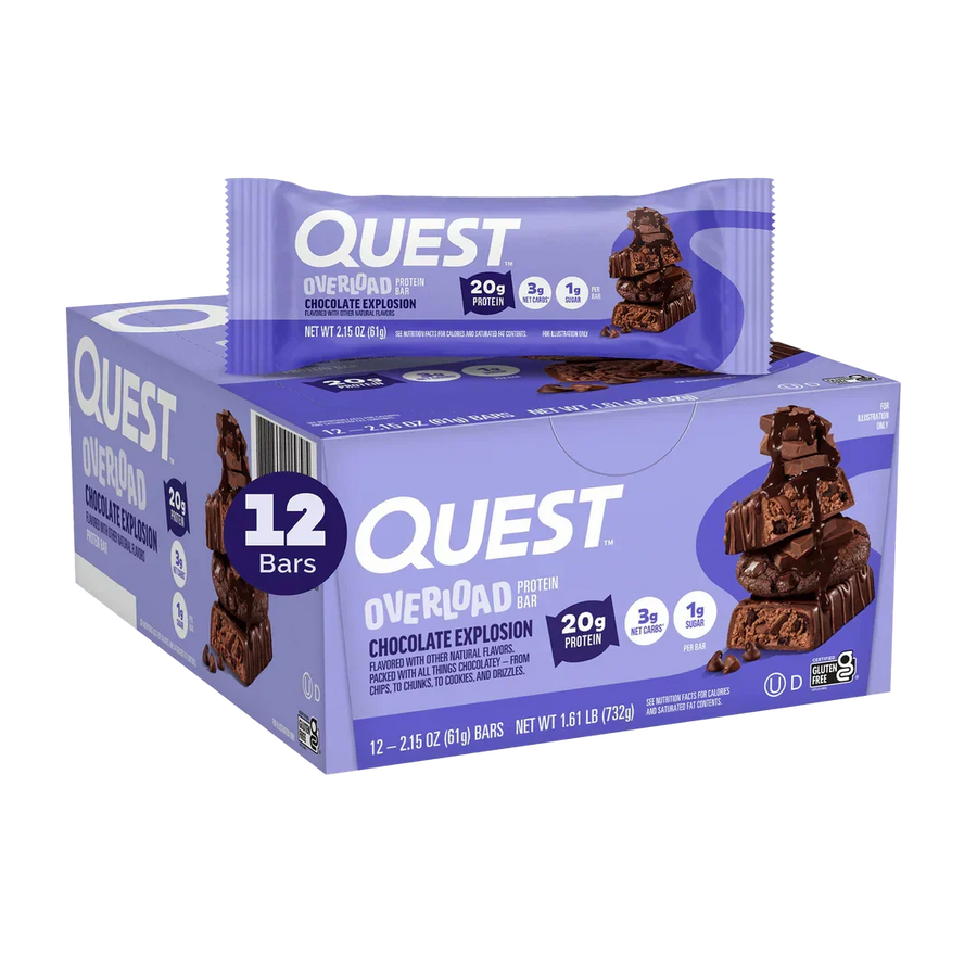 QUEST CHOCOLATE EXPLOSION OVERLOAD BAR |63g