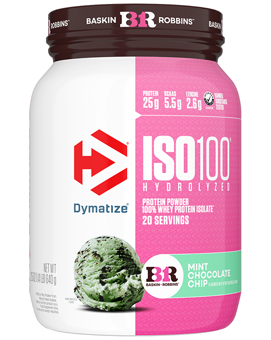 Dymatize ISO100 Hydrolyzed — Baskin-Robbins Mint Chocolate Chip