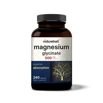 NatureBell Magnesium Glycinate 500mg , 240 Capsules