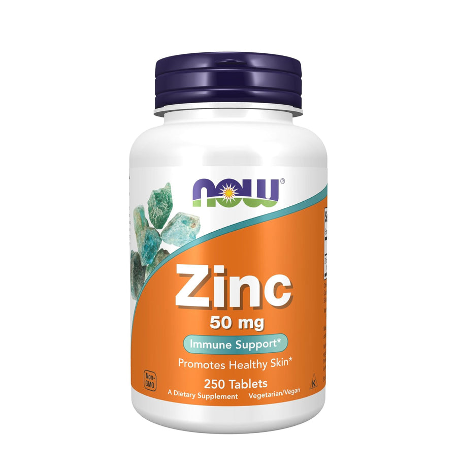 Now Foods Zinc 50mg | 250 Tablets